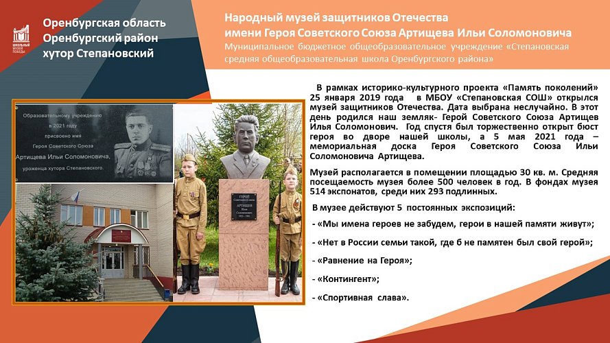 «ОРЕНБУРЖЬЕ - РОДИНА ГЕРОЕВ»